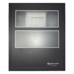 NOTIFIER DR-B4 – Puerta con Ventana para Gabinete / Acero Calibre 16 / Apertura 180° / Bisagra Reversible / Color Negro