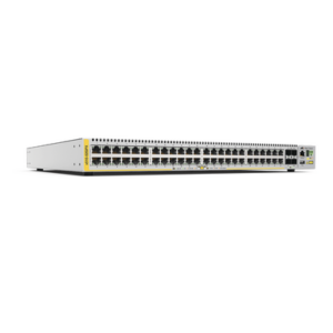 ALLIED TELESIS AT-X510-52GPX-10 – Switch PoE+ Stackeable Capa 3, 48 puertos 10/100/1000 Mbps + 4 puertos SFP+ 10 G, 370 W, fuente redundante