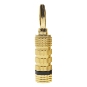 EPCOM PROAUDIO EP-BSCB – Conector Banana / Tipo Tornillo / Chapado en Oro / 12 AWG / Base Ancha Anticorto / 1 Pieza
