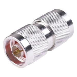 RF INDUSTRIES,LTD RFN-1014-1 – Adaptador Coaxial / Barril N Macho a N Macho / Montaje en Línea / Cuerpo Bronce Plateado / Contacto Oro 24K / Aislante Teflón PTFE