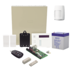 HONEYWELL HOME RESIDEO VISTA48ECORF/6160RF – Kit Panel de Alarma / 40 Zonas Inalámbricas / 3 Particiones / Teclado-Receptor 6160RF / Sensor de Movimiento / 2 Contactos Magnéticos / Control Remoto