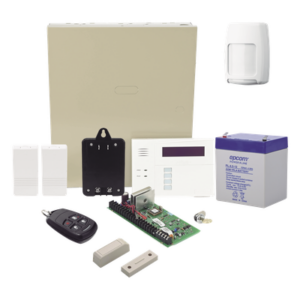 HONEYWELL HOME RESIDEO VISTA48ECORF/6160RF – Kit Panel de Alarma / 40 Zonas Inalámbricas / 3 Particiones / Teclado-Receptor 6160RF / Sensor de Movimiento / 2 Contactos Magnéticos / Control Remoto