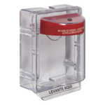 STI STI-1130-ES – Cubierta Protectora de Policarbonato / Sirena 95 o 105 dB / Espaciador Transparente / Etiqueta en Español / Diseño Universal / Certificaciones UL, FM, ADA, cUL
