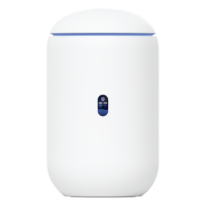 UBIQUITI UDR – UniFi Dream Router con WiFi 6, 4 puertos LAN Gigabit de los cuales 2 son POE 802.3af. Aplicaciones UniFi Network, Protect y Access pre-instaladas. Pantalla LCD