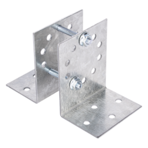 EPCOM INDUSTRIAL BASESYSPOST-R2 – Base Multiposición para Postes / Acero Galvanizado Cal. 12 / Fijación Directa a Concreto / Kit de Tornillería Incluido / 0.36 kg