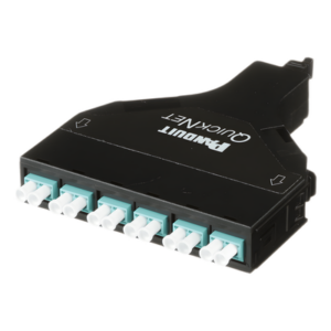 PANDUIT FQZN-12-10AS – Cassette de Fibra Óptica / 12 Fibras LC a MPO / OM4 / Método A / 0.5 dB / 550 m (1804.5 ft)