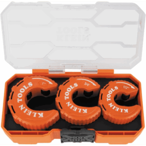 KLEIN TOOLS 500-48 – Juego de Cortadores de Tubería / 3 Piezas / Cobre 1/2", 3/4" y 1" (12, 19 y 25 mm) / Diseño I-Beam / Estuche Modular