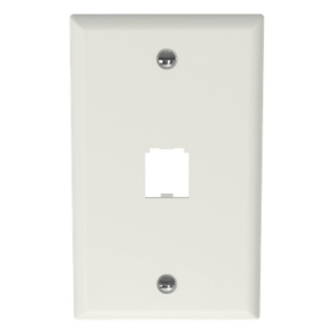 PANDUIT CFP1IW – Placa de Pared Vertical / 1 Puerto Mini-Com / Diseño Plano / 2.75 x 4.5 pulg. / Blanco Mate