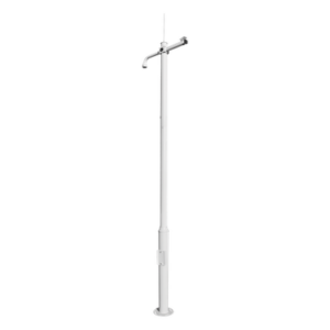SYSCOM VIDEO XGA-POLE-3M – Poste Seccionado para Cámara PTZ / 3 m (9.8 ft) de Altura / 3 Secciones de 1 m / Base de Cimentación 330 mm / Soporte PTZ 48.5 mm / Sellos Impermeables / Color Negro