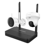 HIKVISION NKS4245WBTH – Kit IP Inalámbrico / 4 Megapixel / NVS 4 Canales / 2 Cámaras Wi-Fi / Dual Light IR y Blanco / Audio Bidireccional / IP66 / Micro SD 512 GB