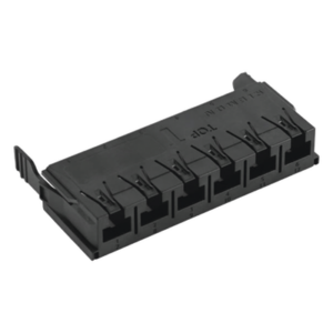SIEMON LVCA-06-UA – Placa Adaptadora / Combo Fibra y Cobre / 6 Puertos UTP / Vacía / Negro / 19.69 pies