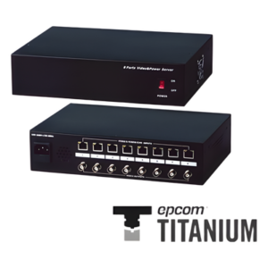EPCOM TITANIUM TT-108-PVR – (ANALÓGICO)Video + poder: 300 m, receptor de video pasivo + alimentación de 8 canales