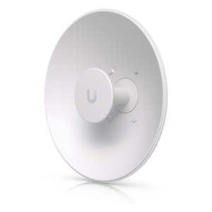 UBIQUITI UISP-DISH-MINI – Antena Direccional Tipo Plato / 26 dBi / Frecuencia 5150 a 6875 MHz / Resistencia Viento 200 km/h (124.3 mph) / IPx6 / Montaje Directo Radio