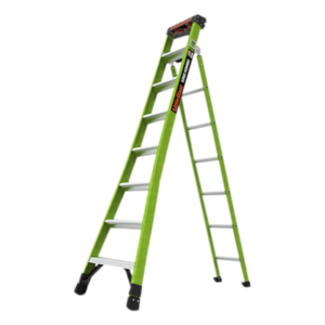 Little Giant Ladder Systems KING-KOMBO2-8IAAC – Escalera Combinada 3 en 1 / Fibra de Vidrio / 2.44 m (8 ft) / Capacidad 170 kg (375 lb) / Almohadilla Giratoria / No Conductora