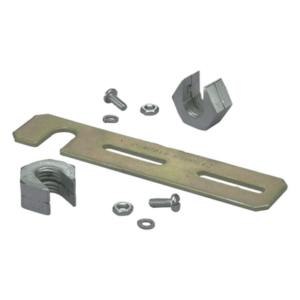 PANDUIT FTRBE12 – Soporte de Montaje a Techo / Canaletas FiberRunner 2x2 y 4x4 / Varilla Roscada 1/2" / Acero Negro / 152.4 mm (6 in)