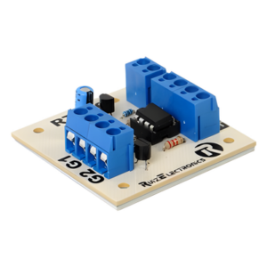 Ruiz Electronics RT100 – Tarjeta Temporizada / 100ms / 2 Entradas por Contacto Seco / 2 Salidas / 12VCC / Control de Torniquetes
