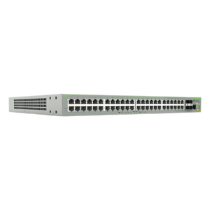 ALLIED TELESIS AT-FS980M/52PS-10 – Switch PoE+ Administrable Capa 3 / 48 Puertos 10/100Mbps / 4 SFP Gigabit / 375W PoE+ / 17.6Gbps / 1.42x17.32x13.58 pulgadas