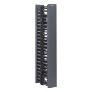 PANDUIT WMPV22E – Organizador Vertical de Cable / Doble Frontal y Posterior / 22.5 UR / 4.9in Ancho / 41.5ft Altura / Negro