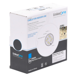 LINKEDPRO BY EPCOM PRO-CAT-5E-LITE/100M – Bobina de Cable / Cat5e / 24 AWG / 100 m (328.08 ft) / UL / Interior / Gris