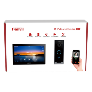 FANVIL VIK-01 – Kit Videoportero IP / Pantalla Táctil 7" HD / Cámara 2 Megapixel / Wi-Fi Dual Band / PoE / 10,000 Tarjetas RFID / ONVIF