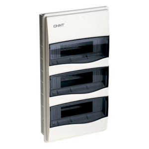 CHINT CD40E36 – Caja de Distribución Empotrable / IP40 / IK08 / 36 Módulos DIN / Entradas M16 a M50 / Libre de Halógenos