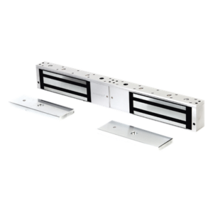 ACCESSPRO MAG1200D – Chapa magnética de 1200 Lbs /Para Puertas Dobles/ Interior/ LED / Sensor Bloqueo