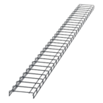 PANDUIT WG8BL10 – Charola para Canalización Tipo Malla / 8 in (203.2 mm) Ancho / 2.1 in (53.1 mm) Alto / 9.8 ft (3 m) Largo / Acero Pregalvanizado / Pintura Electroestática Negra