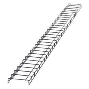 PANDUIT WG8BL10 – Charola para Canalización Tipo Malla / 8 in (203.2 mm) Ancho / 2.1 in (53.1 mm) Alto / 9.8 ft (3 m) Largo / Acero Pregalvanizado / Pintura Electroestática Negra