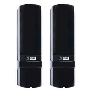 SFIRE SFE100 – Barrera Infrarroja Perimetral / 3 Rayos / 4 Frecuencias / 100 m (328.1 ft) Exterior / IP65 / Alimentación Dual 12-24 Vcc