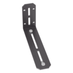 PANDUIT FR6LB – Soporte en L / Montaje Pared o Gabinete / Canaletas 6x4 y 4x4 / Acero Negro / 8.88 x 2 pulgadas