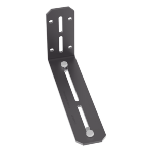 PANDUIT FR6LB – Soporte en L / Montaje Pared o Gabinete / Canaletas 6x4 y 4x4 / Acero Negro / 8.88 x 2 pulgadas