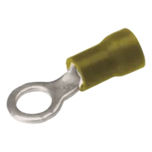 HUBBELL BURNDY HUB-TP10-10 – Terminal de Anillo / 12-10 AWG / Tornillo 3/16 in (5 mm) / Aislamiento Vinilo / Cobre / 26 mm (1.03 in)
