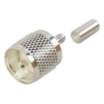 RF INDUSTRIES,LTD RFU-505-ST – Conector UHF Macho / Anillo Plegable / RG-58/U / RG-142/U / 500 MHz