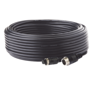 ECCO ECTC204 – Cable de Extensión para Cámara de Vehículo Industrial / 20 m (65 ft) / 4 Pines / Conexión Roscada / HD en Baja Luz