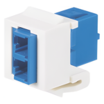 PANDUIT NKDLCMZIW – Módulo Acoplador LC Duplex / Fibra Monomodo OS1/OS2 / Tipo Keystone / Cerámica Zirconia / Blanco Mate
