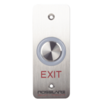 ROSSLARE SECURITY PRODUCTS EX-16E0 – Botón de salida táctil / Temporizador 1-60 s / LED RGB configurable / IP65 / 24 VCC / Acero inoxidable