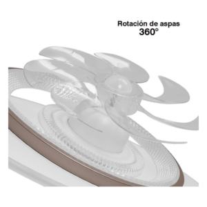 JWJ JLV-016 – Ventilador de Techo con Luminario LED / 88 W / 6 Velocidades / 3 Tonos de Luz 2700-6500 K / Giro 360° / Diámetro 550 mm / Dimeable