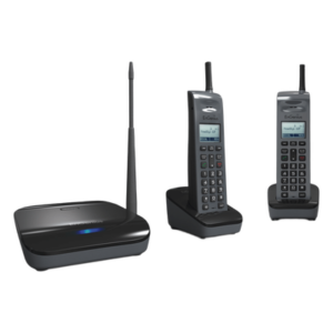 ENGENIUS FREESTYL-SIP2 – Sistema Telefónico Inalámbrico SIP / 902-928 MHz / 10 Cuentas SIP / 4 Llamadas Simultáneas / Cobertura 6 Pisos / Base + 2 Teléfonos