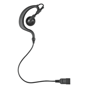 OTTO E1-QC2NC133 – Audífono de Gancho para Radio / Cables Reforzados con Kevlar / Conector 5 lbs / Compatible 1 y 2 Cables / PTT Optimizado