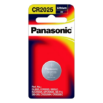 PANASONIC CR2025PM – Batería de Botón de Litio / 3 V / 150 mAh / Operación -40 °C a 60 °C / Alta Densidad Energética