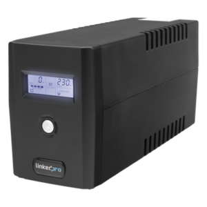 LINKEDPRO BY EPCOM LP800LCD – UPS 800VA/480 W Pantalla LCD / Línea Interactiva 120Vca / 6 tomas 5-15R (4 Respaldadas) / Regulación de Voltaje / Protección RJ45