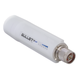 UBIQUITI BULLET2-HP – Bullet 2 HP, 802.11 b/g (2.4 GHz), 800 mW, 54 Mbps.