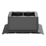 PANDUIT AFR4JB2SBL – Caja de Conexión de Piso / 4 Vías / Carga 907 kg / PVC Rígido / ADA / 165.1x176.1x69.7 mm
