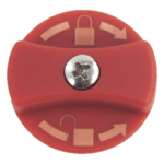 FAAC 7290445 – Llave de desbloqueo / Compatible con operadores 400/422 / Diseño ergonómico / Color rojo identificable