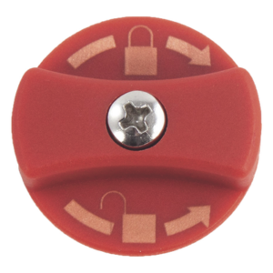FAAC 7290445 – Llave de desbloqueo / Compatible con operadores 400/422 / Diseño ergonómico / Color rojo identificable