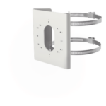 HIKVISION DS-1275ZJ-S-SUS – Montaje en Poste para Cámara IP / Acero Inoxidable / Compatible DS-2CD26 / Exterior / Blanco