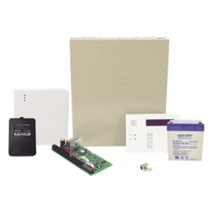 HONEYWELL HOME RESIDEO VISTA48LANTBIPS/6160RF – Panel híbrido intrusión / Comunicador IP 7847i / 8 zonas cableadas, ampliable a 48 / Teclado 6160RF / 254 eventos