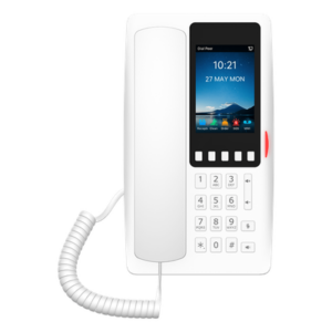 FANVIL H6WW – Teléfono IP Hotelero Wi-Fi 6 / Pantalla IPS 3.5" 320x480 / 2 Líneas SIP / 5 Teclas Programables / Puerto USB-A / PoE 802.3af / Audio HD / Diseño Blanco