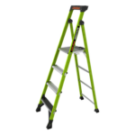 Little Giant Ladder Systems MIGHTYLITE-6IA-V2 – Escalera de Tijera / Fibra de Vidrio y Aluminio / 1.8 m (6 ft) / Carga 170 kg / Soporte Superior para Herramientas / Tipo IAA