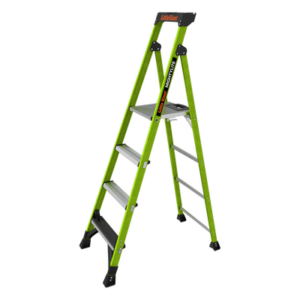 Little Giant Ladder Systems MIGHTYLITE-6IA-V2 – Escalera de Tijera / Fibra de Vidrio y Aluminio / 1.8 m (6 ft) / Carga 170 kg / Soporte Superior para Herramientas / Tipo IAA
